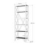 Suadiye Bookshelf Wood Veneer Black 7