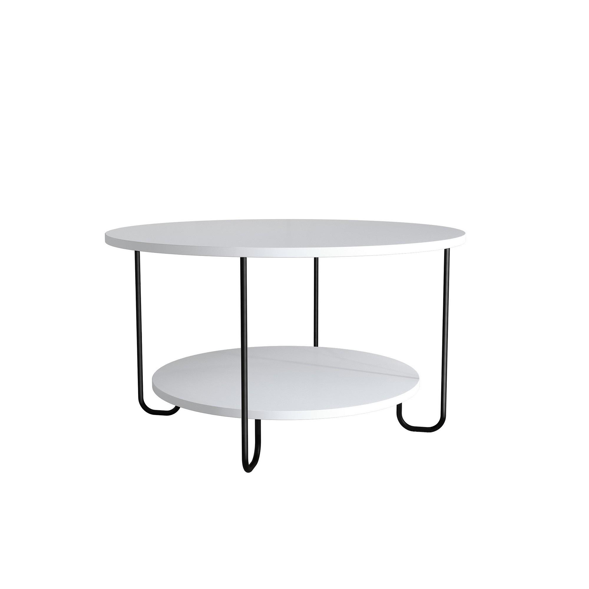 Corro Couchtisch Holzfurnier Weiß 2