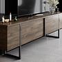 Luxury lowboard wood veneer black 3