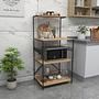 Anemon Kommode Holzfurnier Schwarz 1