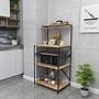 Anemone chest of drawers wood veneer Black 2