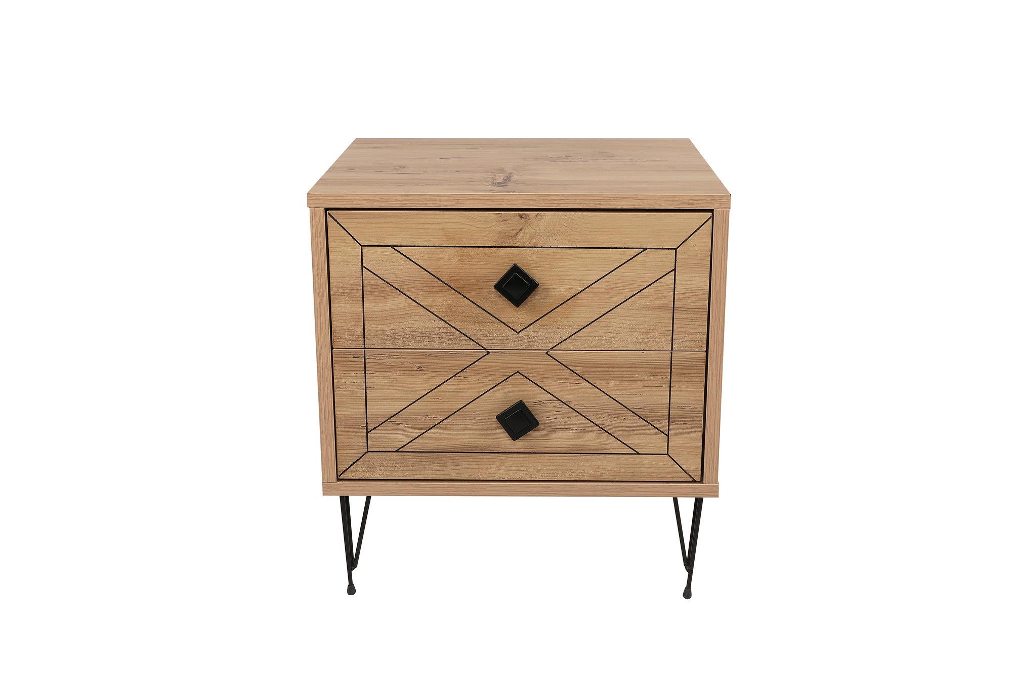 Luna bedside table Wood veneer 0