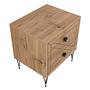 Luna bedside table Wood veneer 8