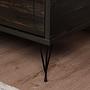 Luna Nightstand Wood Veneer Dark Brown 4