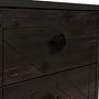 Luna Nightstand Wood Veneer Dark Brown 9