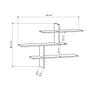 Leo Wall shelf Wood veneer Anthracite 5