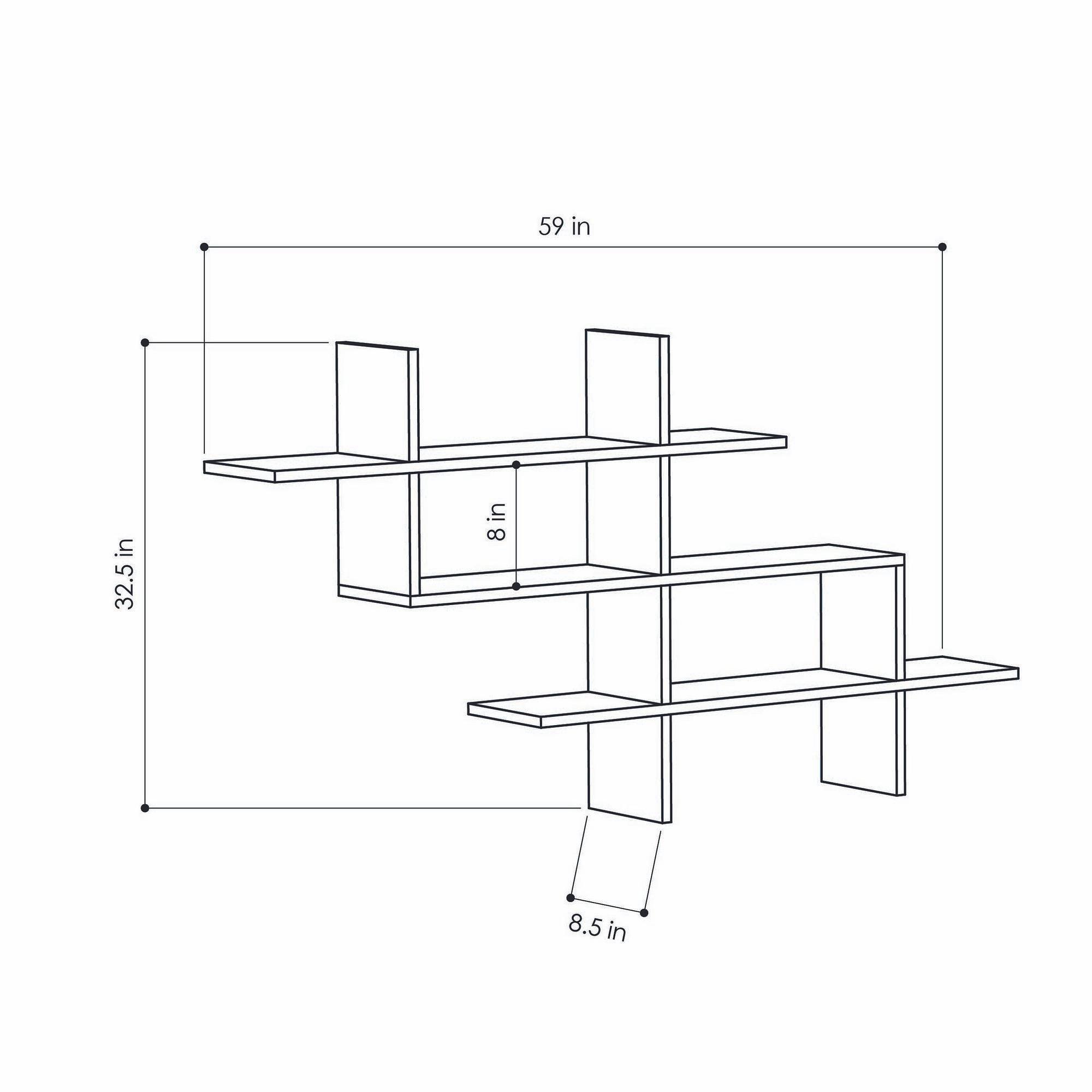 Halic Bookshelf Wood veneer 3