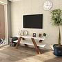 Basic Lowboard Wood Veneer White 1