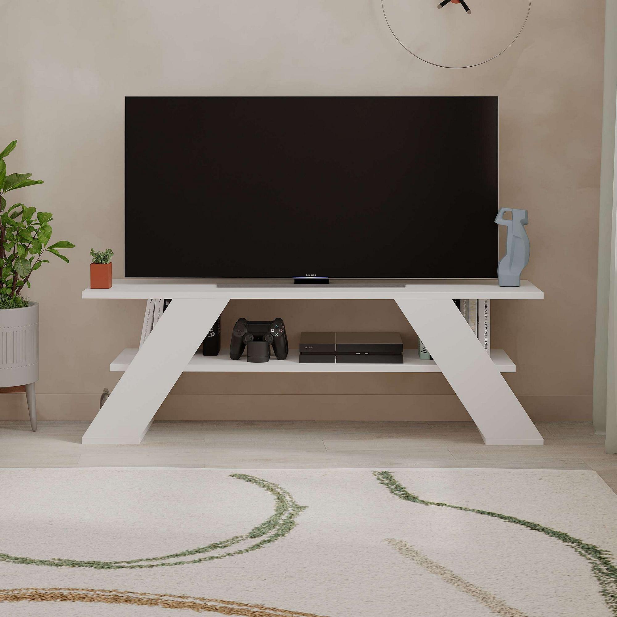 Farfalla Lowboard White Wood Veneer 2
