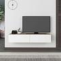 Francy 135 Lowboard Wood Veneer Sapphire White 3