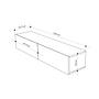 Francy 135 Lowboard Wood Veneer Sapphire White 7