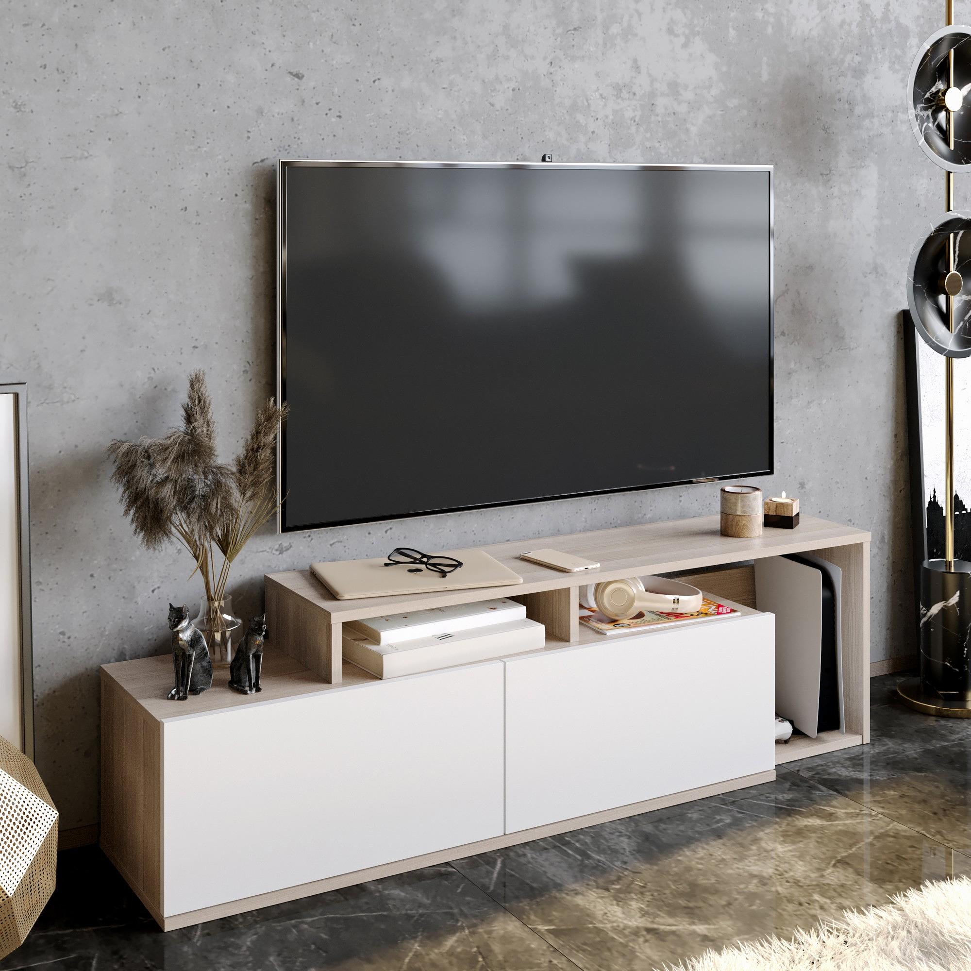 Nexera Lowboard Wood Veneer Cordoba White 1