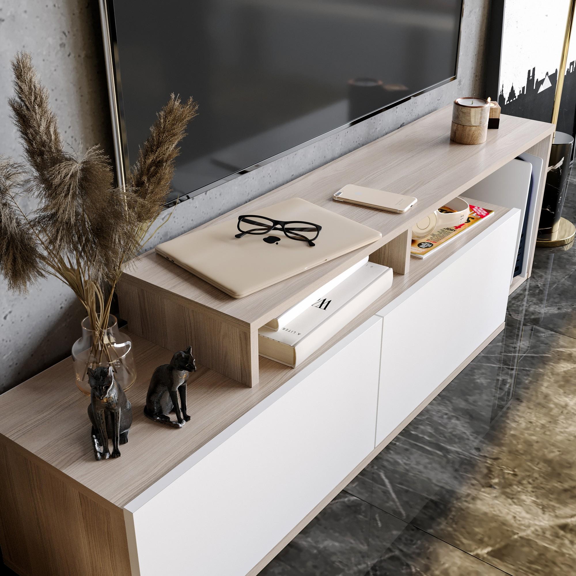 Nexera Lowboard Wood Veneer Cordoba White 3