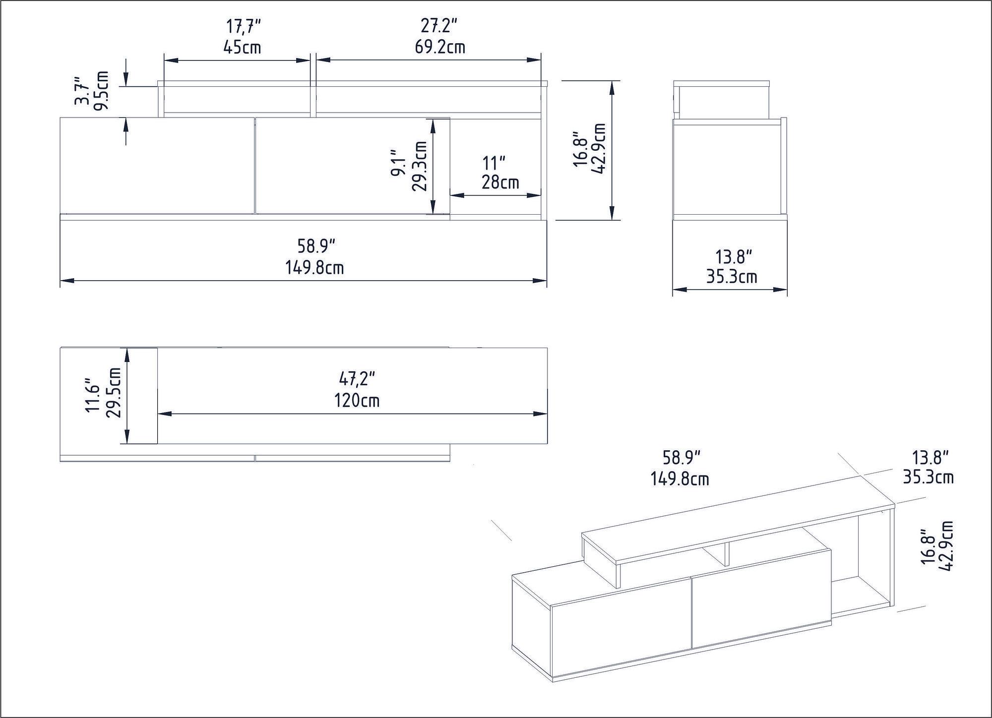 Nexera Lowboard Wood Veneer Cordoba White 5