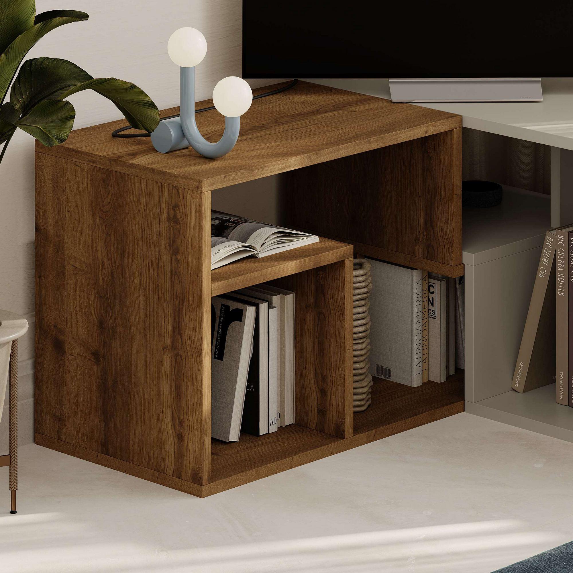 Glis Lowboard Wood Veneer Hitit Stone 3
