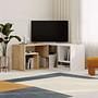 Glis Lowboard Wood veneer Sapphire White 2