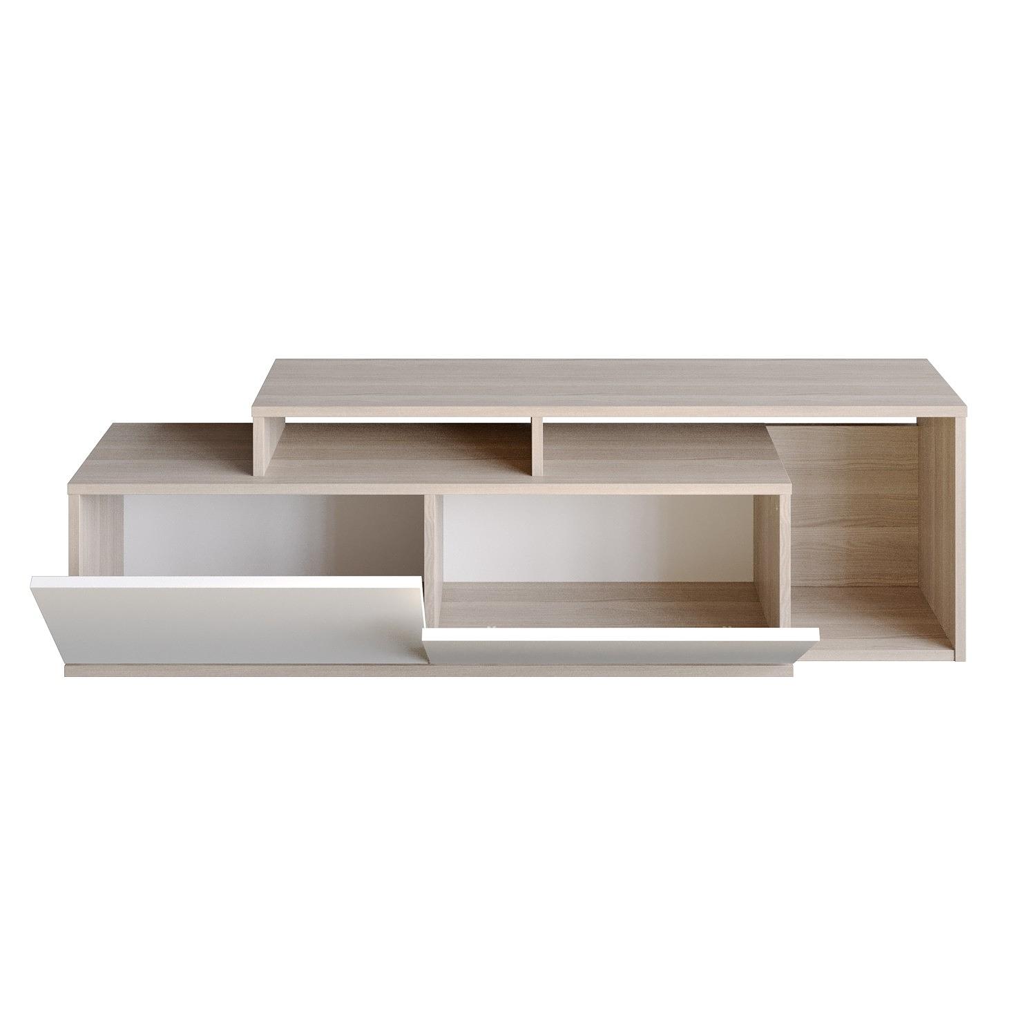 Nexera Lowboard Holzfurnier Cordoba Weiß 0