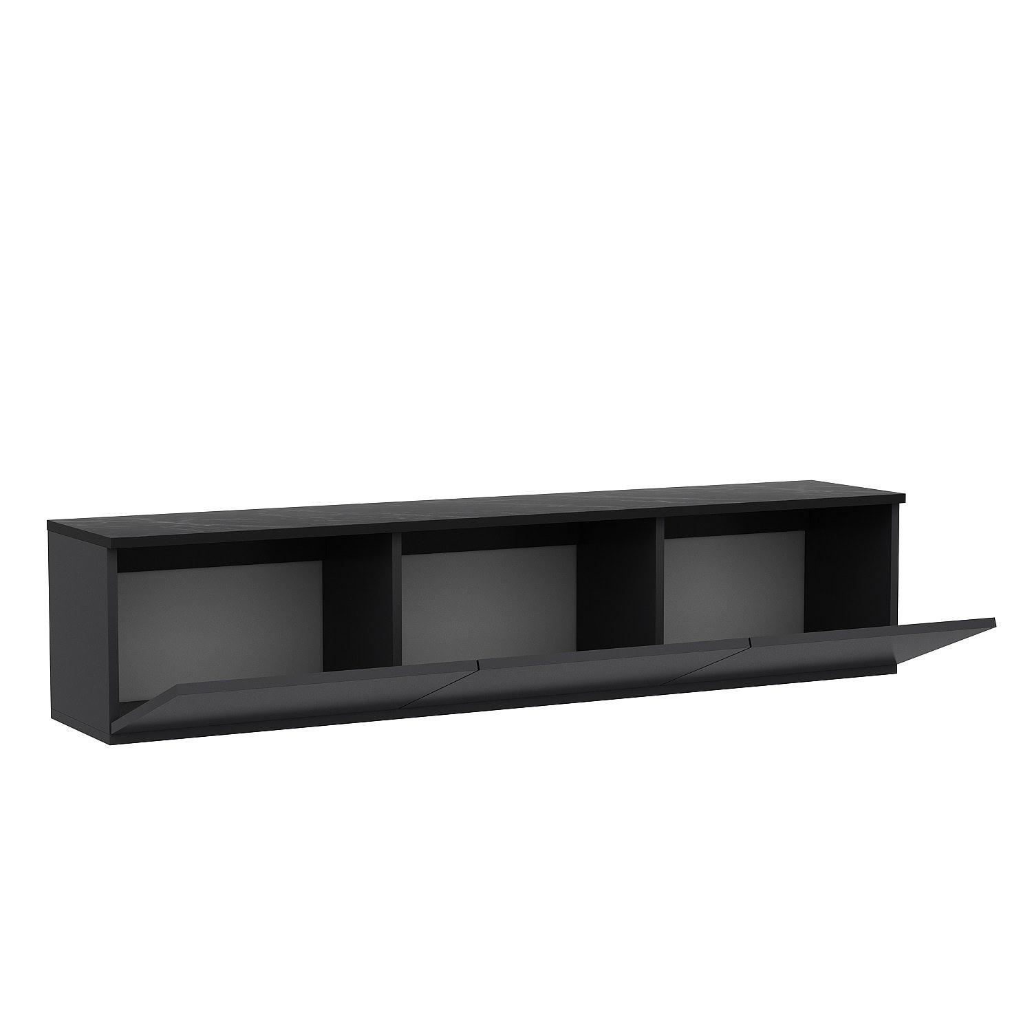 Neon Lowboard Wood veneer Anthracite 7