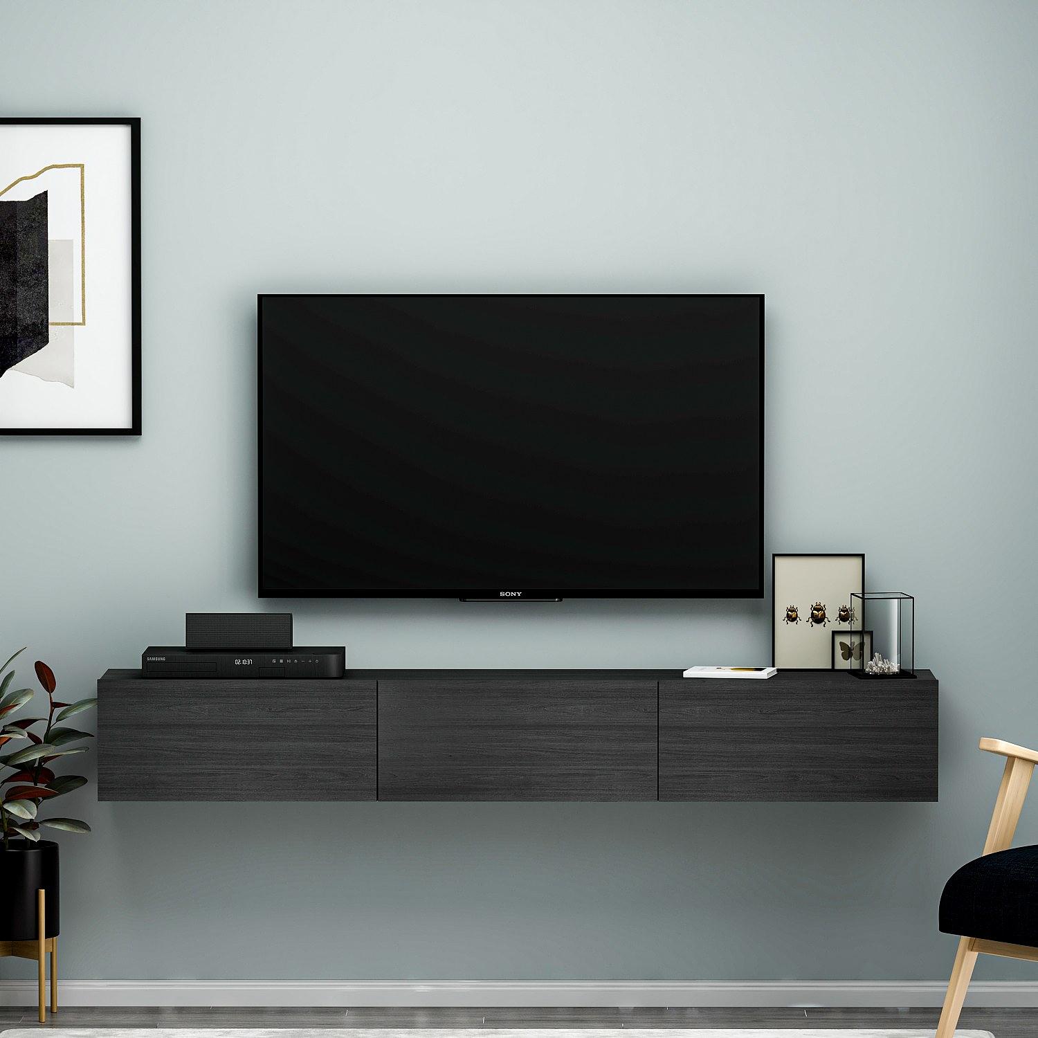 Terra Lowboard Wood Veneer Black 1
