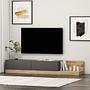 Majör Lowboard Wood Veneer Anthracite 3