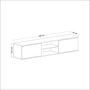 Ayze Lowboard Wood Veneer Anthracite White 8