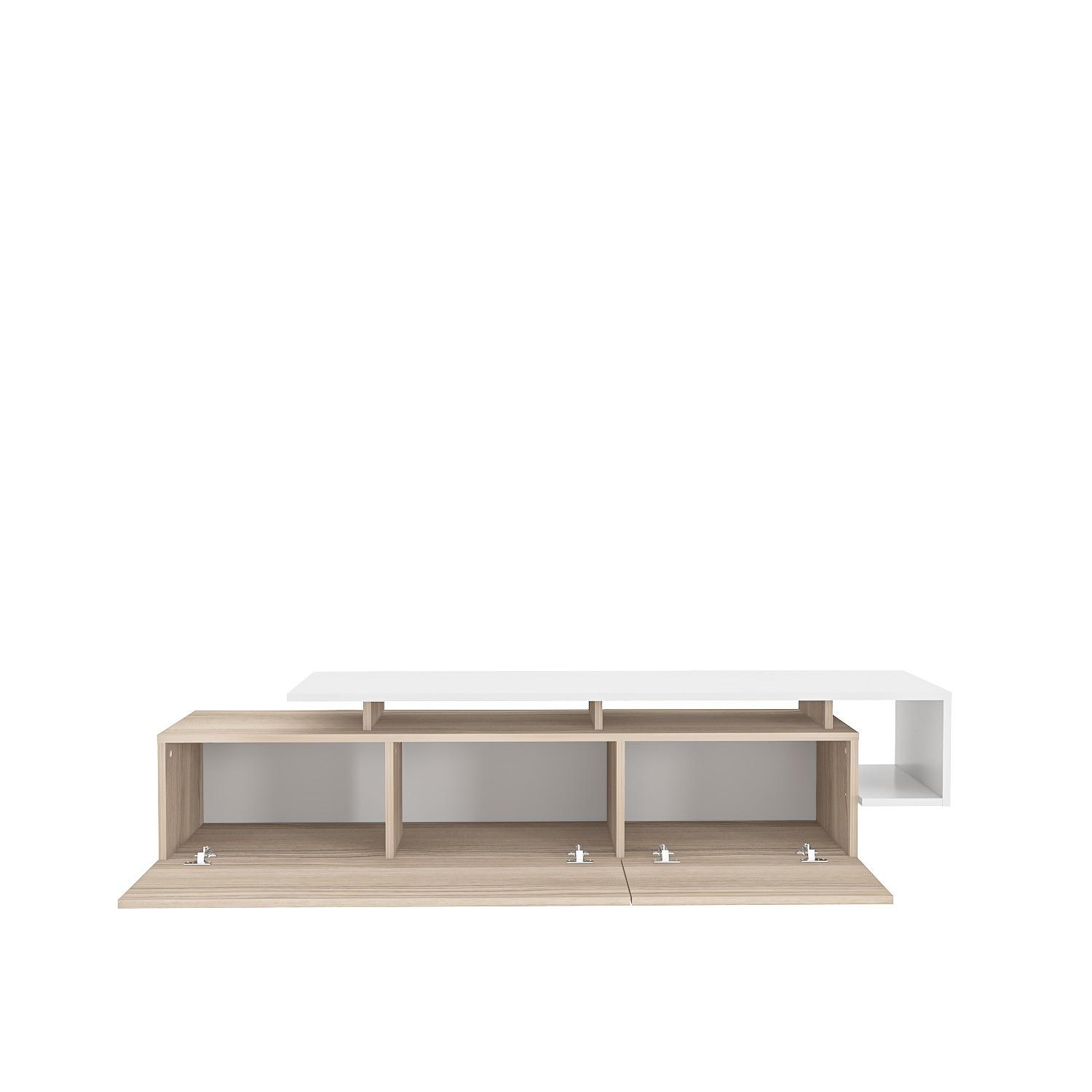 Pia Lowboard Holzfurnier Cordoba Weiß 6