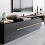 Pia Lowboard Black wood veneer 3