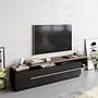 Pia Lowboard Holzfurnier Schwarz 1