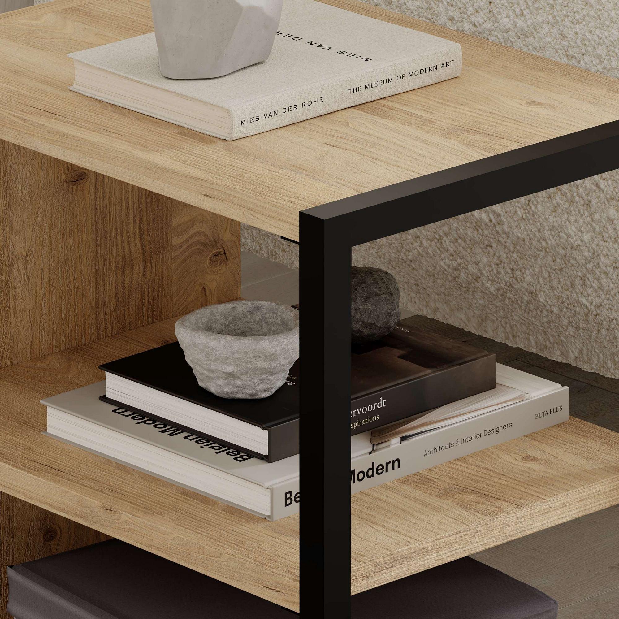 Set di tavolini Echo impiallacciatura di legno Sapphire 3