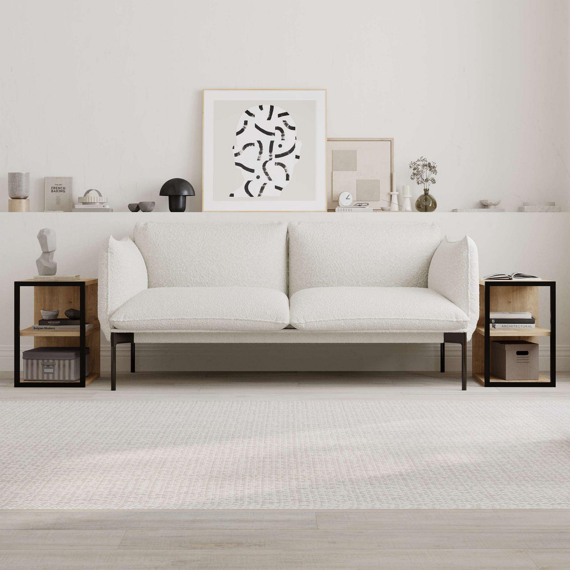 Echo Side Table Set Wood Veneer Sapphire 2