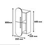 Rose Wall Shelf Wood veneer Yellow 5