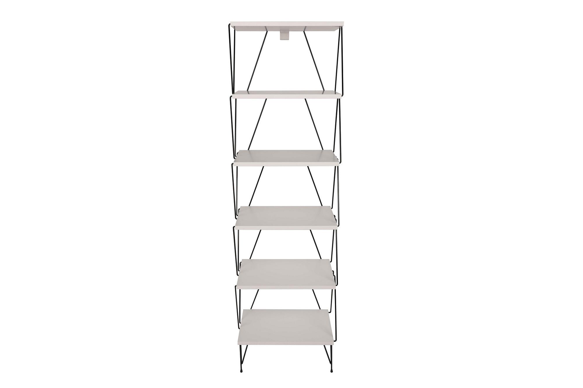 Balaban Bookshelf Wood Veneer White 6
