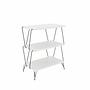 Lazandos Side table Wood veneer White 3