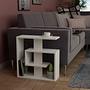 Saly Side Table Wood Veneer White 1