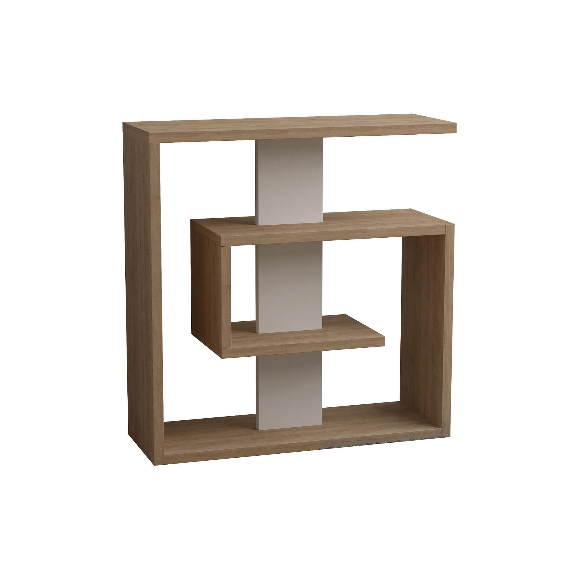 Saly Side Table Wood Veneer White 0