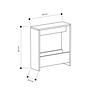 Simpi Side Table Wood Veneer Antique White 6