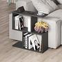 Homemania Coffee Table Wood Veneer Silky Black 1