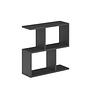 Homemania Coffee Table Wood Veneer Silky Black 4