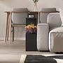 Homemania Coffee Table Wood Veneer Silky Black 2