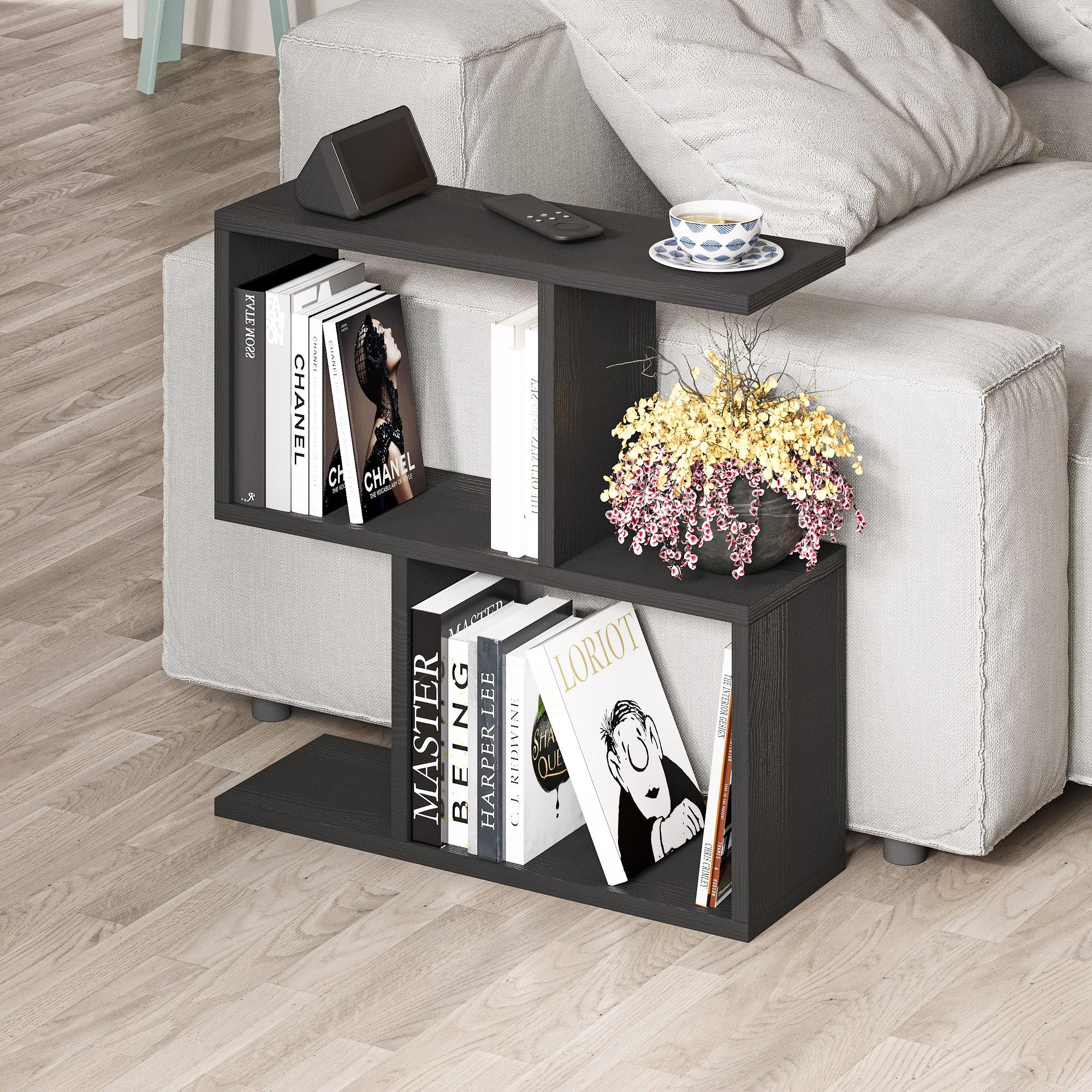 Homemania Coffee Table Wood Veneer Black 1