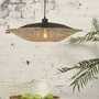 Pendant lamp 1-flame solid bamboo 3