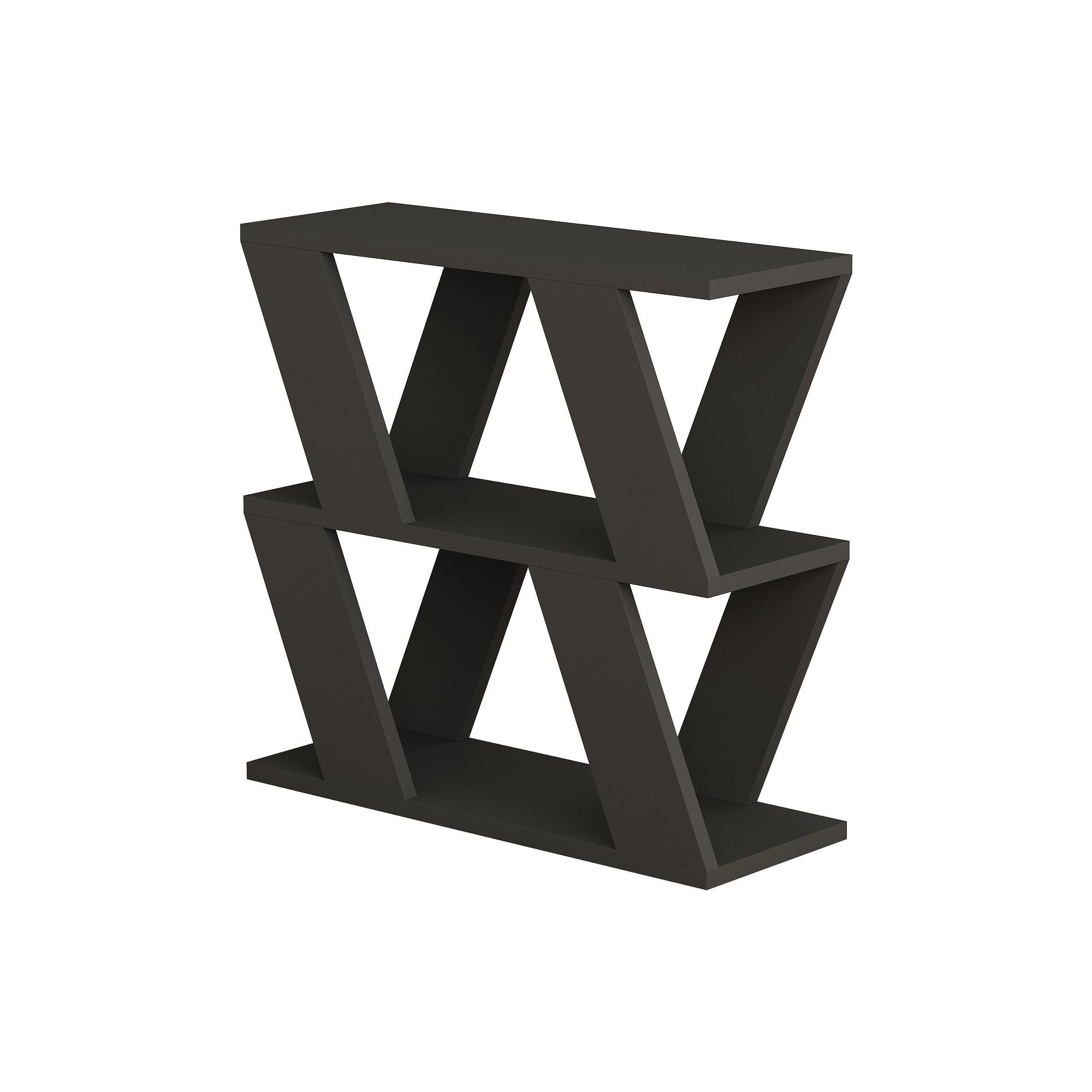 Lazena Side Table Wood Veneer Anthracite 0
