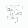 Luksa Shelf Wood veneer 3