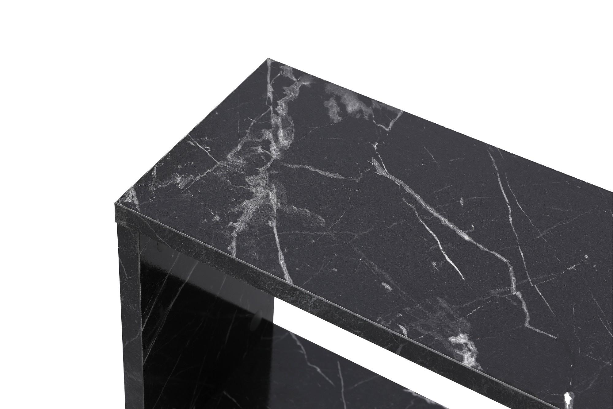 Life Beistelltisch Holzfurnier Schwarz 7
