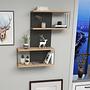 Destan Wandregal Holzfurnier Anthrazit 2
