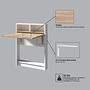 Bracked Folding Table Wood veneer Patara 5