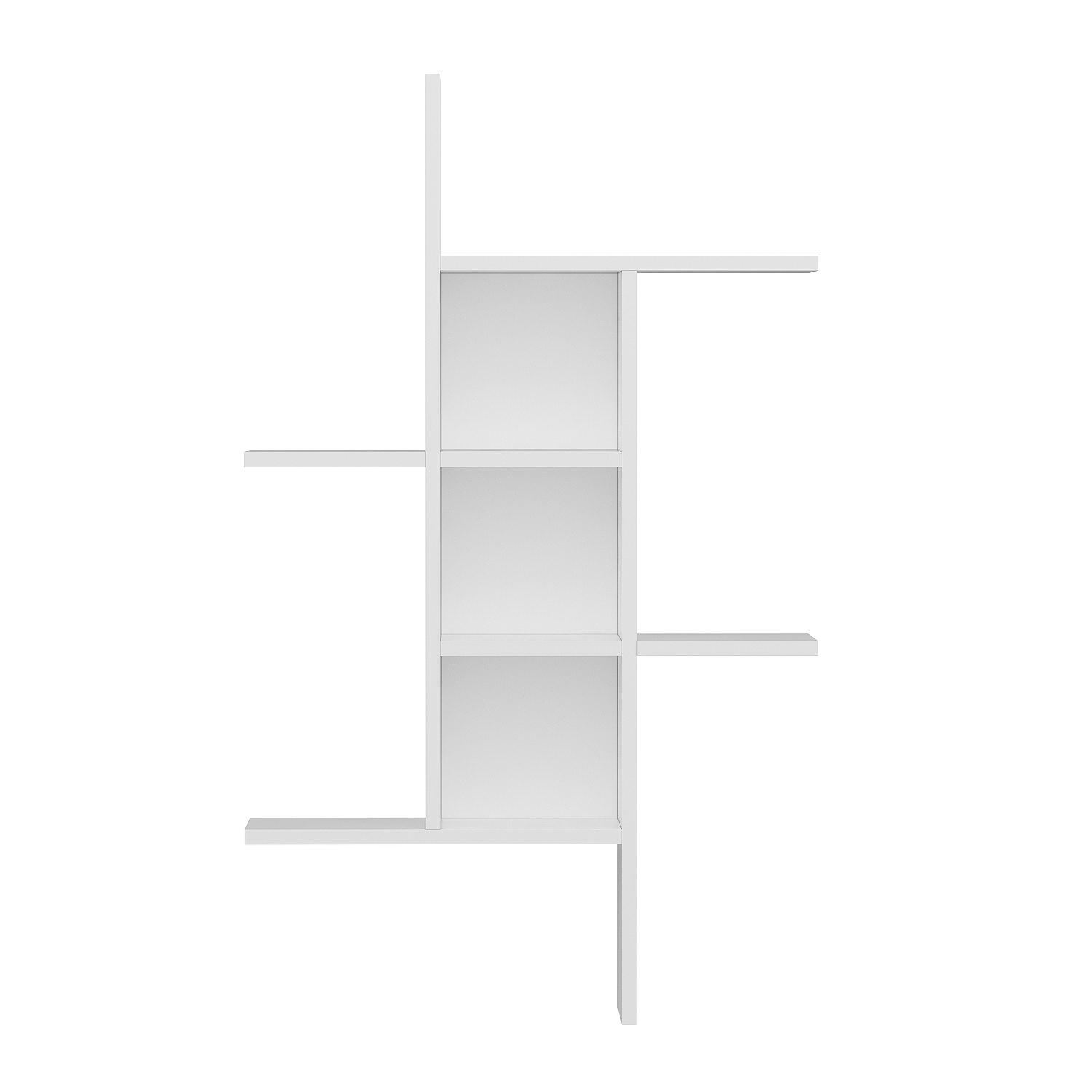 Madagascar Wall Shelf Wood Veneer White 5