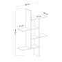 Madagascar Wall Shelf Wood Veneer White 6