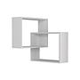 Ring wall shelf Wood veneer White 0