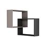 Ring Wandregal Holzfurnier Light Mocha Anthrazit 2